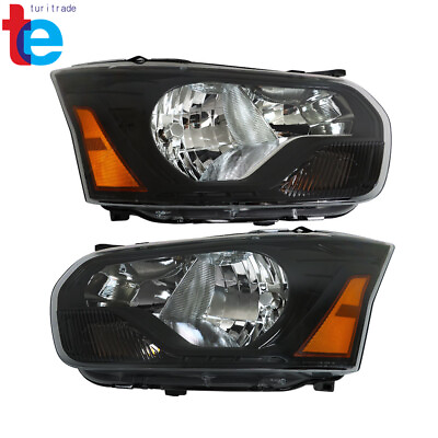 #ad Leftamp;Right Side Halogen Headlight For 2015 2021 Ford Transit 150 250 Black Clear $226.81