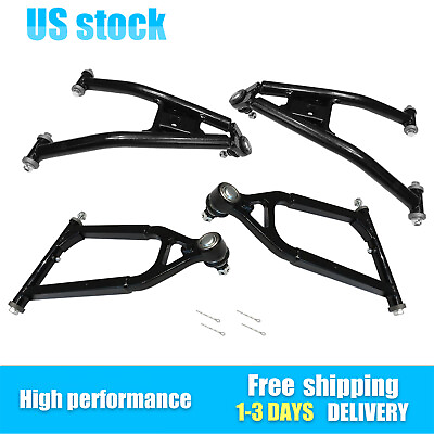 #ad For 2004 2013 Yamaha YFZ450 Front Upper Lower Right And Left A Arms Black $160.33