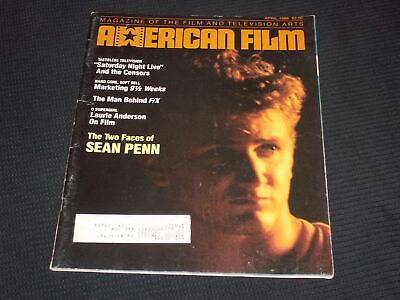 #ad 1986 APRIL AMERICAN FILM MAGAZINE SEAN PENN COVER L 11740 $49.99