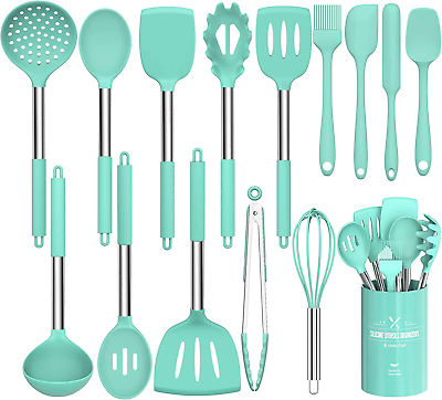 #ad Silicone Cooking Utensil Set 15Pcs Silicone Cooking Kitchen Utensils Set Non $37.86