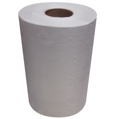 #ad Case of 12 White Roll Towel for Dispensers 7.875quot; x 350#x27; Continuous Roll $66.14