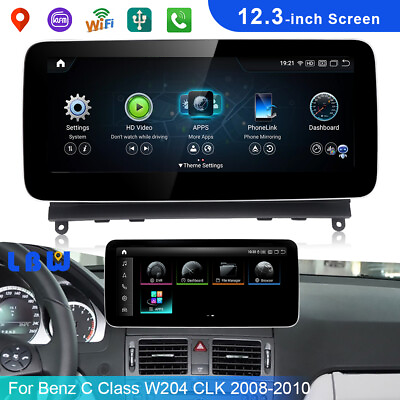 #ad 12.3quot; Android 12 Car DVD GPS Headunit For Mercedes Benz C Class W204 CLK 2008 10 $568.09