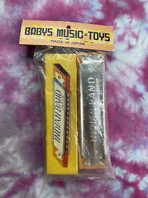 #ad INDIAN BAND HARMONICA BRAND NEW MADE IN JAPAN BABY MUSIC TOYS VINTAGE INSTRUMENT $29.99