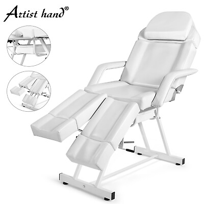 #ad Artist hand White Massage Table Facial Bed Lash Bed Salon Chair Split Leg w Tray $209.99