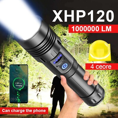 🔥LAST DAY SALE 49% OFF🔥 LED Rechargeable Tactical Laser Flashlight 90000 Hig $27.65