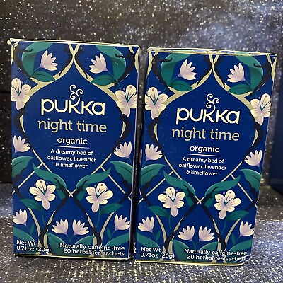 #ad 2 X Pukka Organic Herbal Tea Night Time 20 Herbal Tea Sachets 02 25 $18.88
