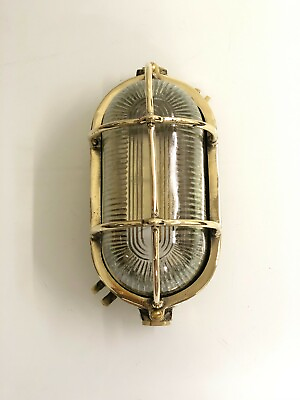 #ad Ceiling Design Marine Antique Wall Mounted Brass Oval Bulkhead Light Lot of 10 $947.52