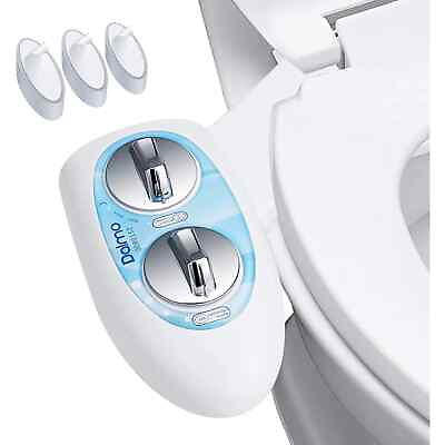 #ad Non Electric Mechanical Bidet Toilet Seat Attachment Self Cleaning Nozzles Water $25.99