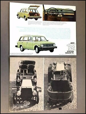 #ad 1974 Fiat 124 Station Wagon TC Original 1 page Sales Brochure Card $9.56