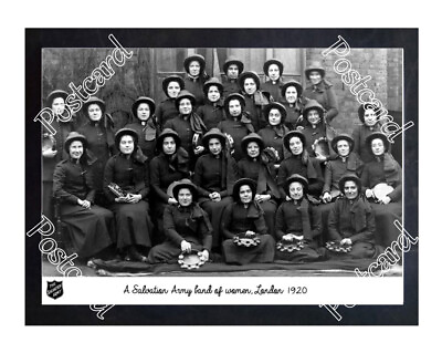 #ad Historic Salvation Army band London 1920 Salvation Army Postcard AU $6.00