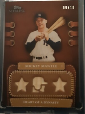 #ad Mickey Mantle Topps Sterling 2010 Limited Edition Game Used Memorabilia #9 Of 10 C $495.59