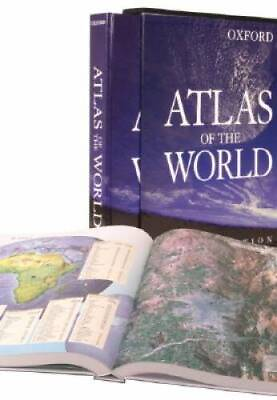 #ad Atlas of the World: Deluxe Edition Hardcover By Oxford University GOOD $9.22