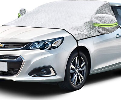 #ad Windshield Cover for Ice and Snow Car Windshield Snow Cover 4 Layer Protection $8.65