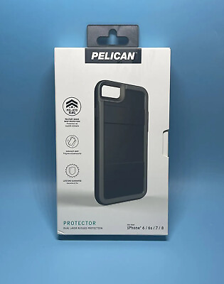 #ad Pelican Protector Case Apple iPhone 7 8 SE 2020 SE 2022 6 amp; 6s Black Gray $36.95