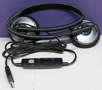 #ad Plantronics Travel Light Audio 478USB Folding USB Wired Headset GOOD CONDITION $8.95
