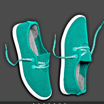 #ad 14 Allbirds Men#x27;s Tree Skippers Teal Green Kauri Comfort Shoes Size 14 NEW $9.99