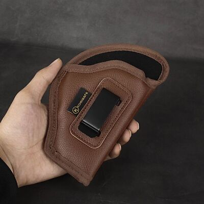 #ad NEW BROWN IWB Soft Faux Leather Holster You#x27;ll Forget It#x27;s On Choose Model $21.50