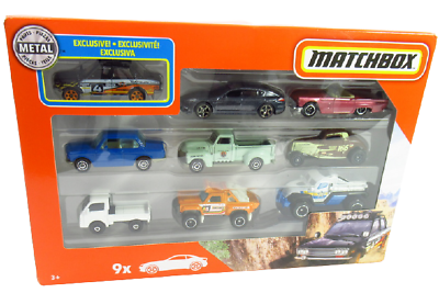 #ad Matchbox 9 Pack With Exclusive 1970 Datsun 510 Rally 2019 Unopened Box $9.99