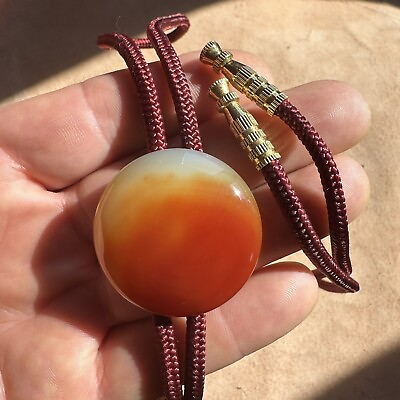 #ad Stunning Vintage Stone Agate Western Bolo Tie ￼ $34.99