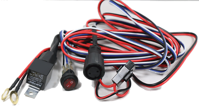 #ad Uni Bond LED Light Bar Wiring Harness Kit 12V 40AMP Relay ON OFF Switch Cable $44.98