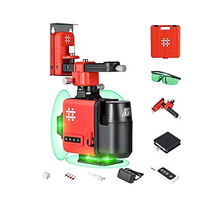 #ad SHIJING 12 Lines Laser Level 360 Self Leveling Class 2M Green Laser Level wi... $131.31