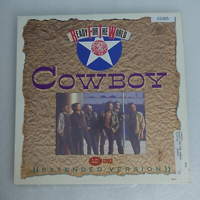#ad Ready For The World Cowboy PROMO SINGLE Vinyl Record Album $4.62