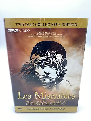 #ad Les Miserables In Concert DVD 2008 2 Disc Set Collectors Edition $54.95