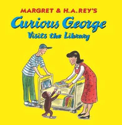 #ad Curious George Visits the Library Hardcover By Rey H A GOOD $5.18