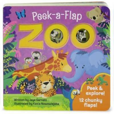 #ad Zoo: Peek a Flap Board Book Board book By Jaye Garnett GOOD $3.73