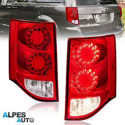 #ad 2PCS Clear amp; Red Lens Tail Lights For 2011 2020 Dodge Grand Caravan LeftRight $82.79