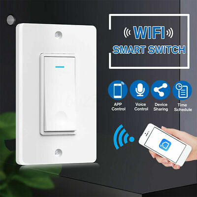 #ad Smart Switch Wall Light WIFI Remote For Alexa amp; Google IFTTT Control Smart Life AU $30.99