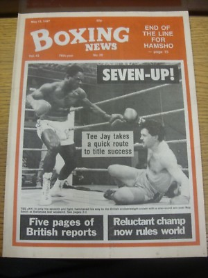 #ad 15 05 1987 Boxing News: Magazine Vol.43 No.20 Content To include quot;Seven Up quot; GBP 3.99