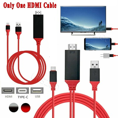 #ad High Rate Type C to HDMI Cable Adapter for Samsung Galaxy Tab S7 12.4quot; SM T970 $22.32