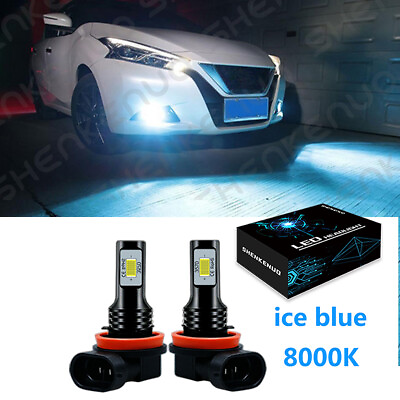 #ad For Honda Pilot 2006 2018 2X ice blue LED H11 Car Fog Light Bulbs 8000K $20.99