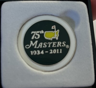 #ad NEW* Masters Augusta Tournament Golf Ball Marker 75th Anniversary 1934 2011 $24.00