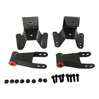 #ad 4quot; Drop Kit Leveling Lowering Shackles Hangers For 1973 1996 Ford F150 F100 $62.99