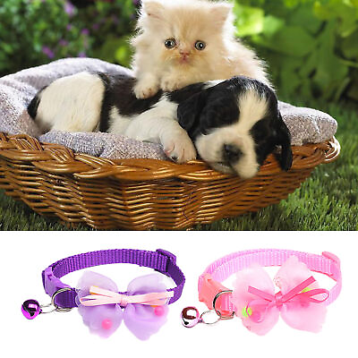 #ad Pet Collar Cute Design Adjustable Kitten Collar Neck Accessories Eco friendly $7.15