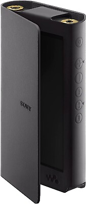 #ad SONY Official Leather Case for Walkman NW WM1ZM2 NW WM1AM2 Black Authentic New $140.00