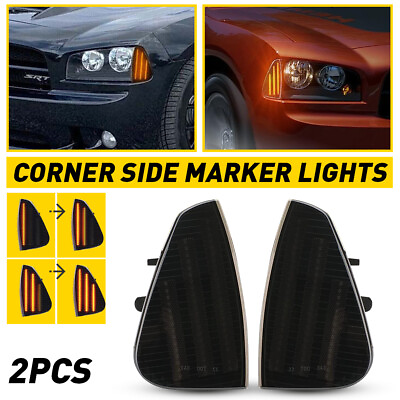 #ad Sequential LED Side Marker Turn Signal Corner Lights for 2006 10 Dodge Charger $37.99