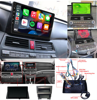 #ad For 2008 2013 Honda Accord Android 13 Stereo Car Radio GPS WIFI Carplay Player $109.89