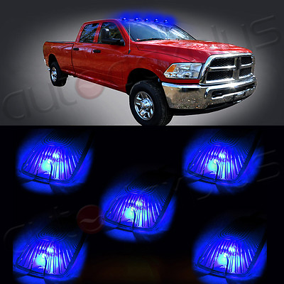 #ad 5X CLEARANCE CAB MARKER LIGHT SMOKE COVER12V 6 SMD 168 LED FOR CHEVROLET GMC $9.88