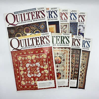 #ad Quilters Newsletter Magazine Jan Nov 2000 9 Magazines $28.00