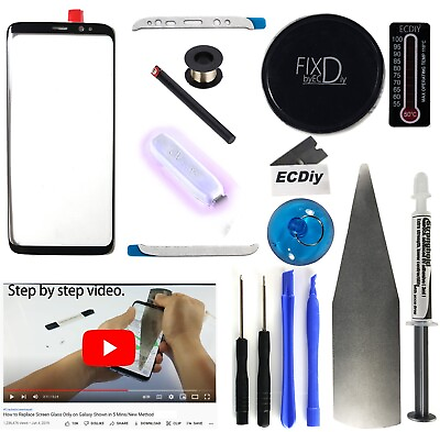 #ad For Samsung Galaxy S8 S9 Plus Front Glass Lens Screen Replacement LOCA glue tool $29.71