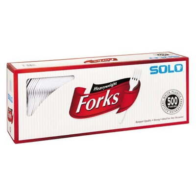 #ad Plastic Heavyweight Fork White 500ct $23.82