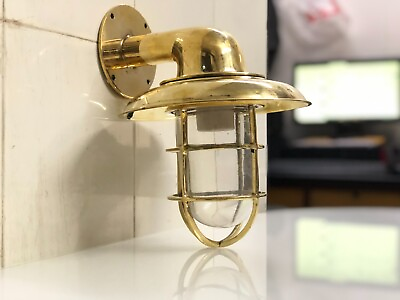 #ad Vintage Style Home Wall Decoration Brass Swan Light with Deflector Shade $130.81