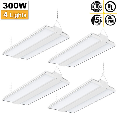 #ad 4X 300W LED Linear High Bay Light Commercial Warehouse Garage Lighting 45000LM $422.45