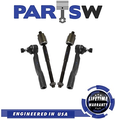 #ad New Front Steering Tie Rod End Inner Outer LH RH Set of 4 for Camry Avalon ES350 $36.91