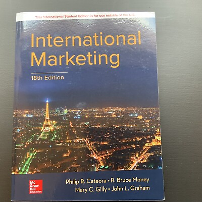 #ad International Marketing 18e Cateora Money Gilly Graham. McGraw Hill Ed. New $89.00