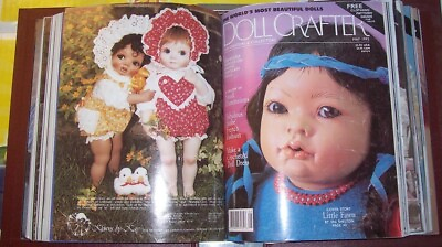 #ad Ceramic Molds Supplies 9 ISSUES DOLL CRAFTER MAGAZINE 1992 $29.50