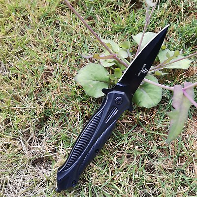 #ad New folding tactical stainless steel pocket knife camping self defense tool $8.96